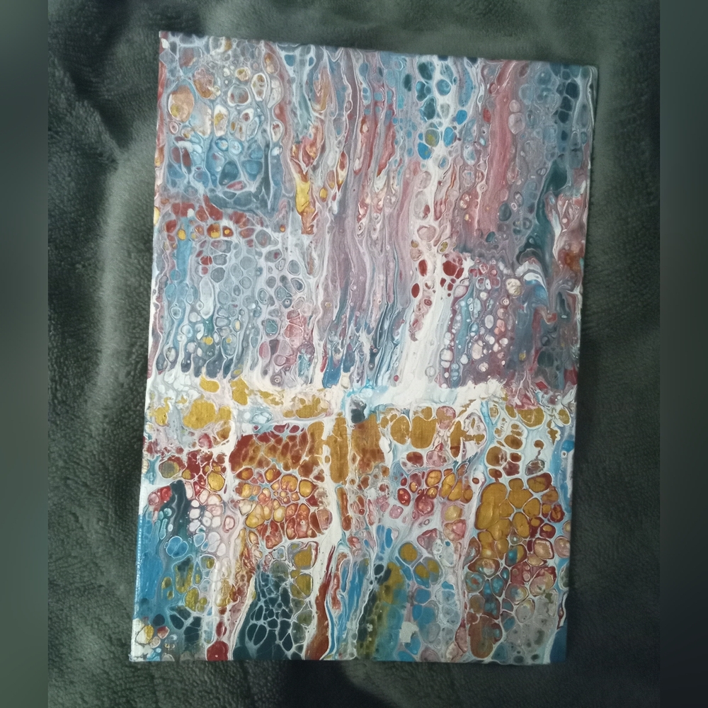 'Tropical Wave' Original Abstract Fluid Art